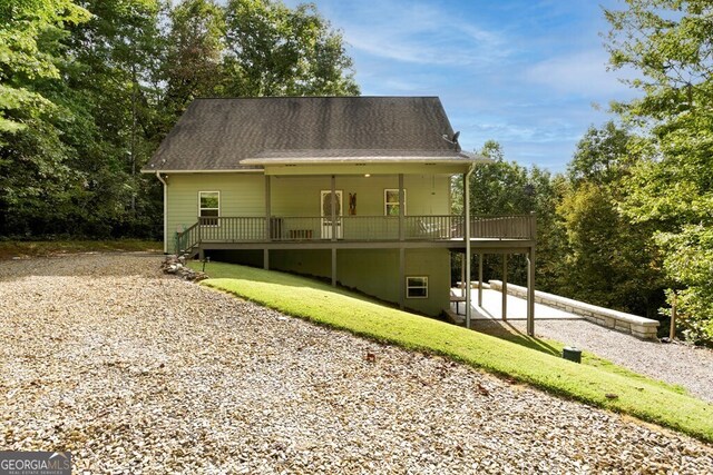 view of rear view of property