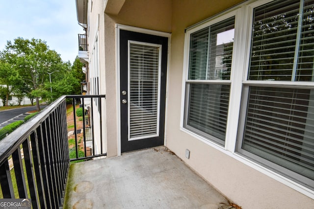 view of balcony