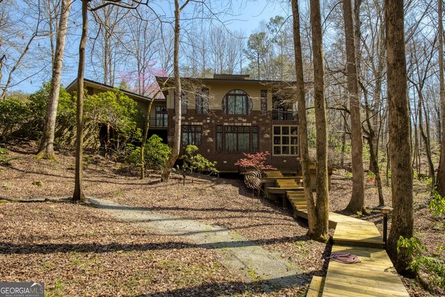 view of rear view of property