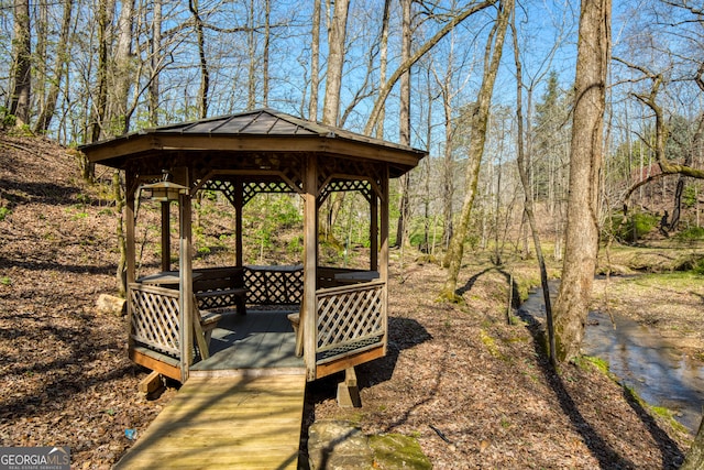 view of home's community featuring a gazebo