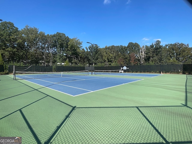 view of tennis court