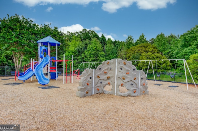 view of play area