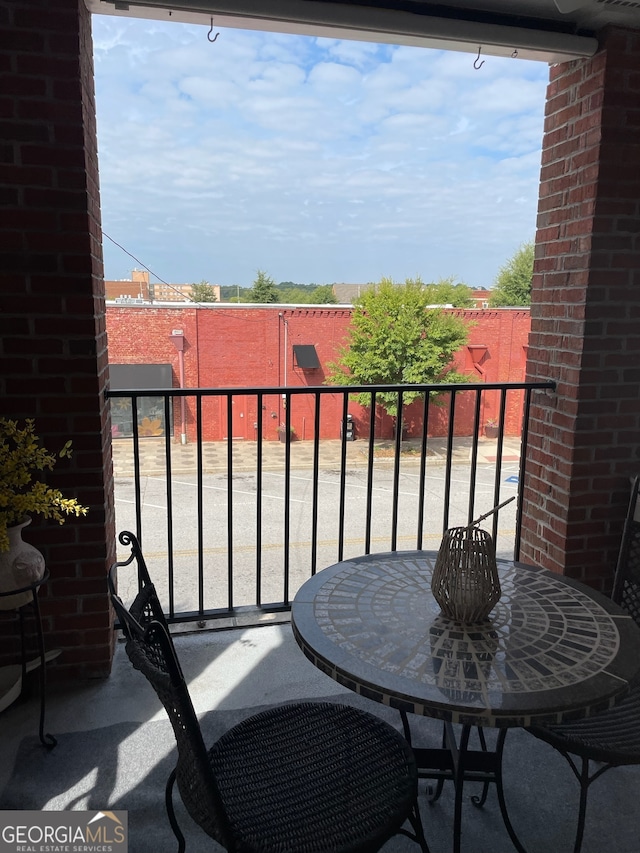 view of balcony