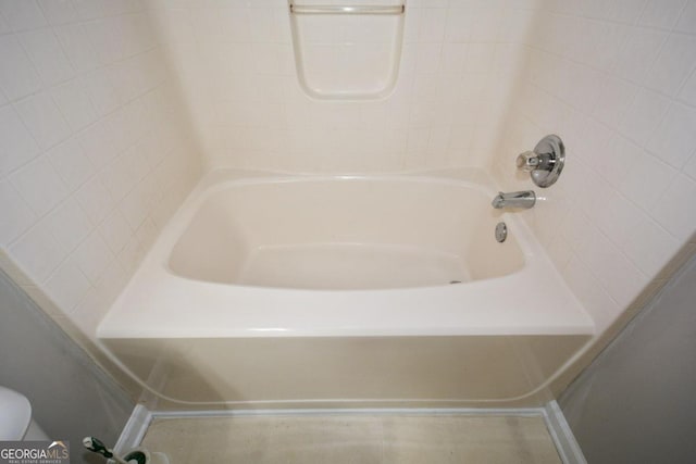 bathroom featuring bathtub / shower combination