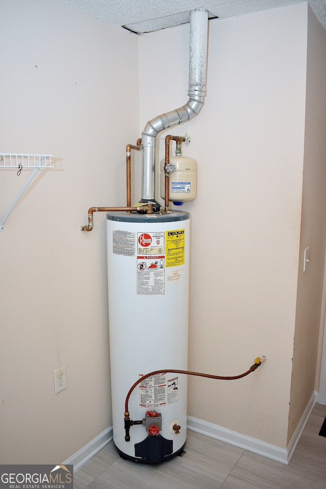 utilities featuring gas water heater