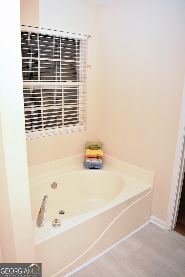 bathroom with a bathtub