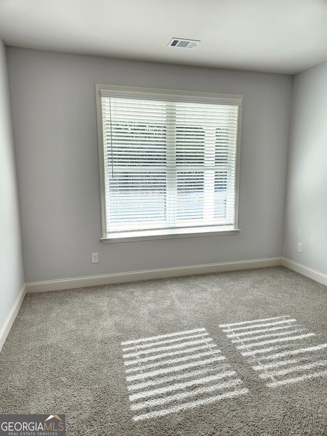 view of carpeted empty room