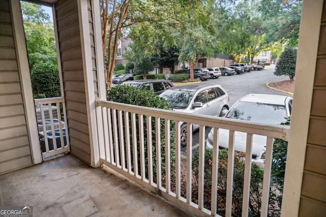 view of balcony