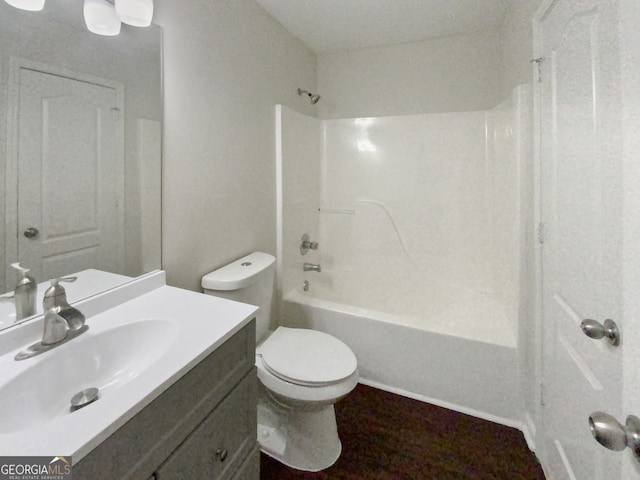 spare room featuring dark hardwood / wood-style flooring