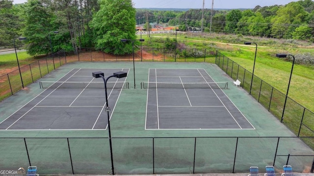 view of tennis court