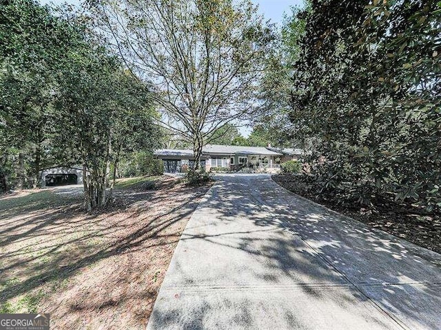 view of ranch-style home