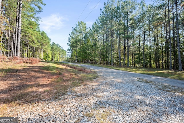 view of road