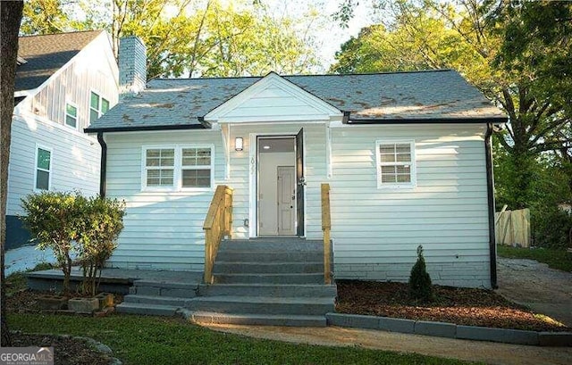 view of front of home