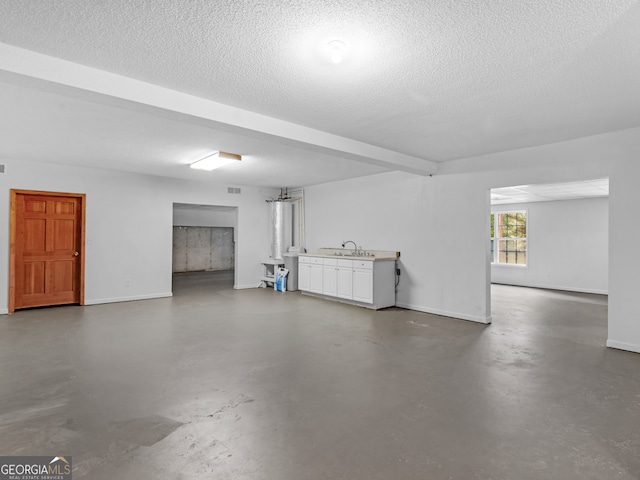 garage featuring sink