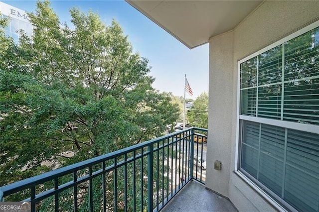 view of balcony