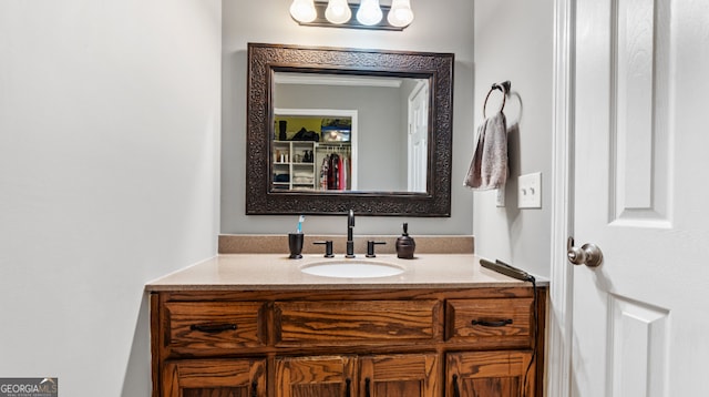 bathroom with vanity