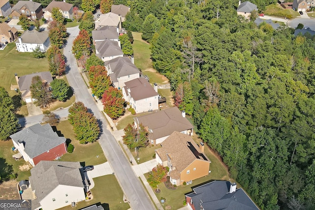 aerial view featuring a residential view