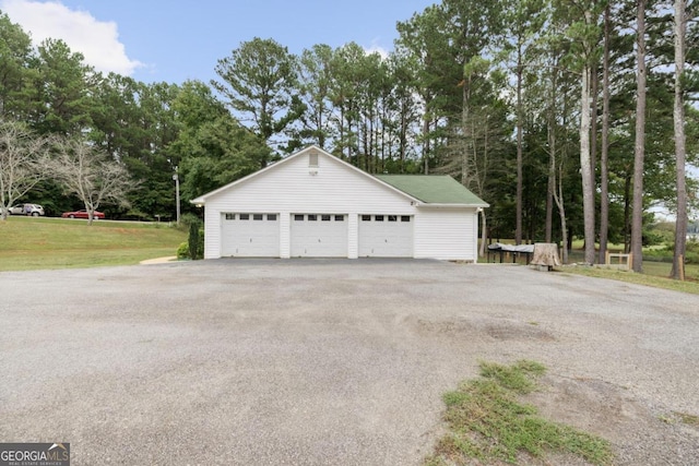 1011 Sugar Hill Way, Buckhead, GA 30625 - detached garage featuring view of scattered trees