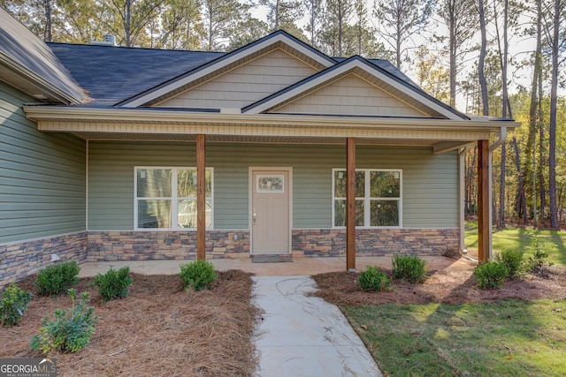 view of front of house featuring a porch