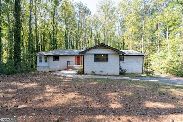 view of ranch-style house