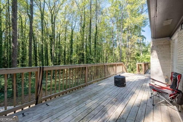 view of wooden terrace