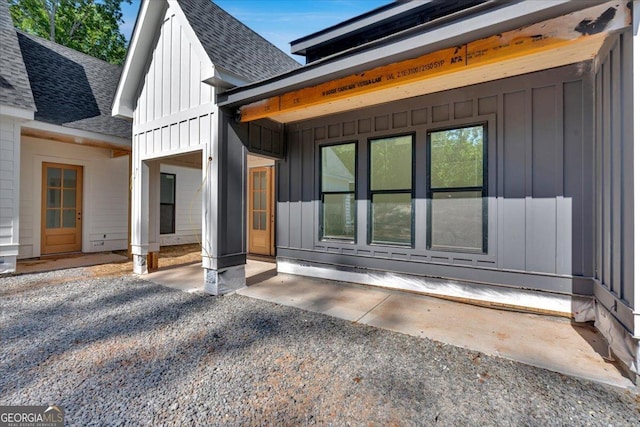 107 Marks Way, Canton, GA 30115 - rear view of house featuring board and batten siding and a shingled roof