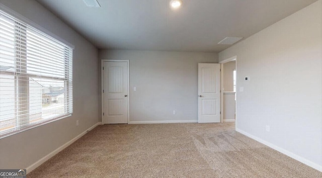 view of carpeted empty room