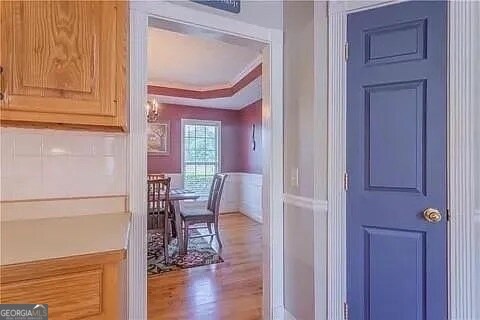 interior space featuring hardwood / wood-style floors