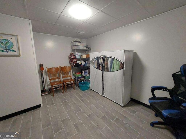 washroom with light wood-type flooring