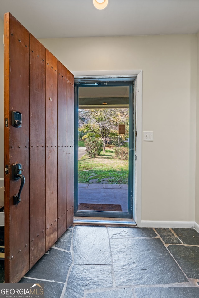 view of foyer entrance