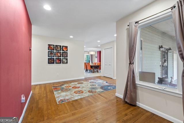 interior space featuring hardwood / wood-style floors