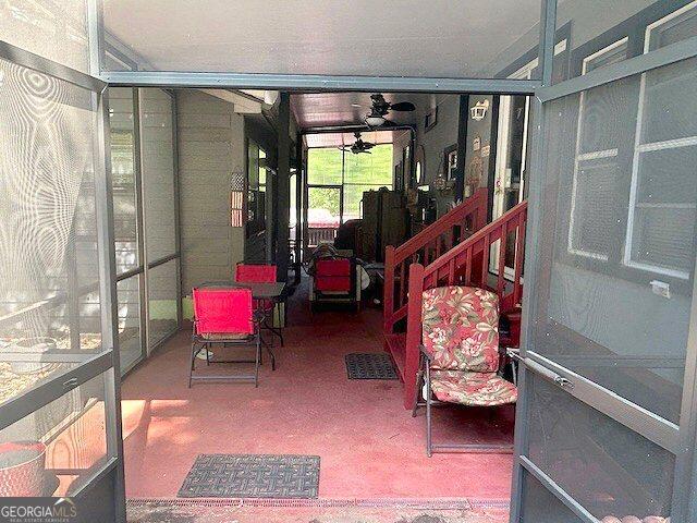 view of sunroom / solarium