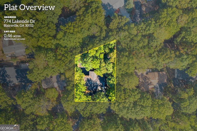 birds eye view of property