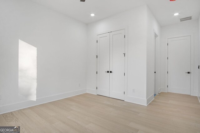 interior space featuring light hardwood / wood-style flooring