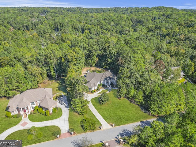 1565 Mountain Shadow Trl, Stone Mountain, GA 30087 - bird's eye view with a wooded view