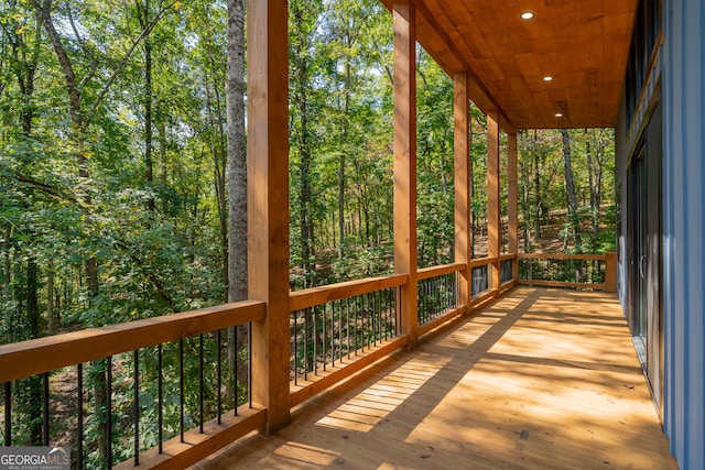 unfurnished sunroom featuring plenty of natural light