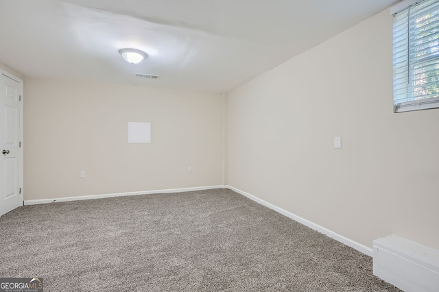 view of carpeted empty room