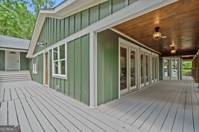 view of wooden terrace