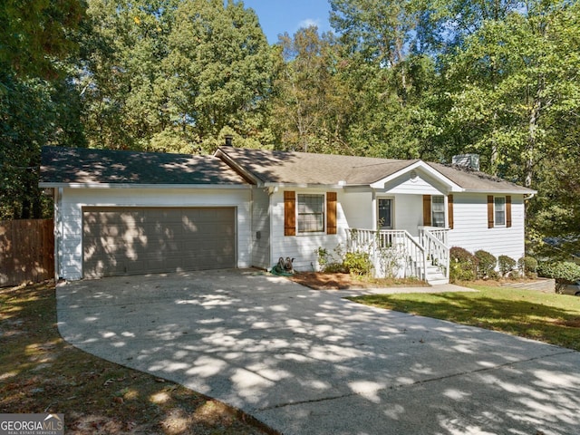 ranch-style house with a garage