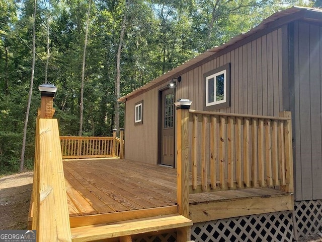 view of wooden terrace