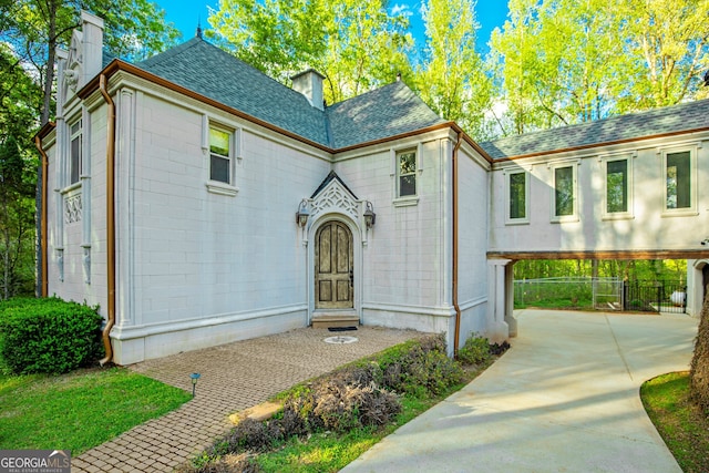 view of front of home