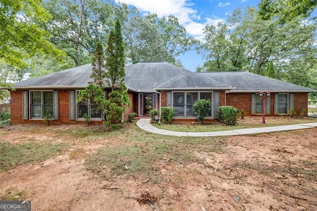 view of ranch-style home