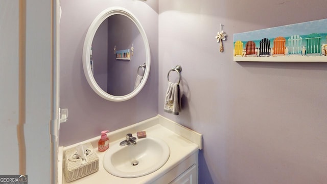 bathroom featuring vanity