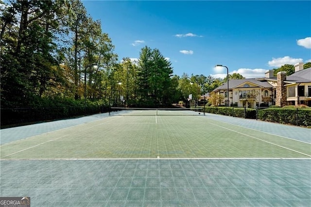 view of sport court