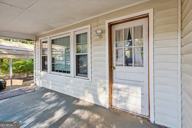 view of entrance to property