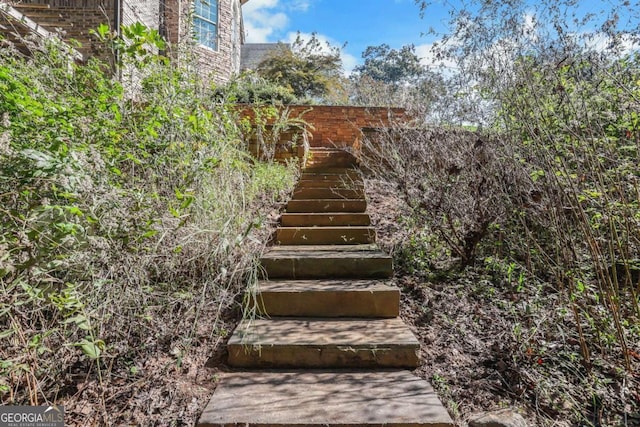 view of staircase