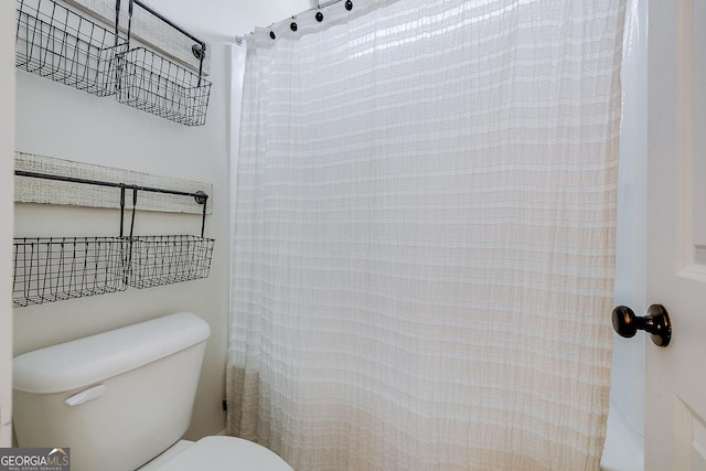 205 Park Chase, Pooler, GA 31322 - bathroom with toilet and a shower with curtain