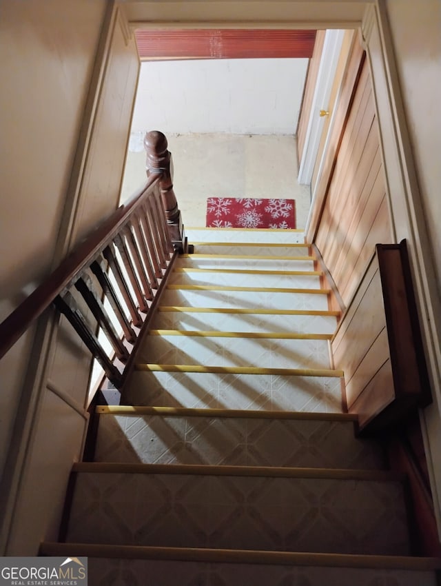 view of staircase