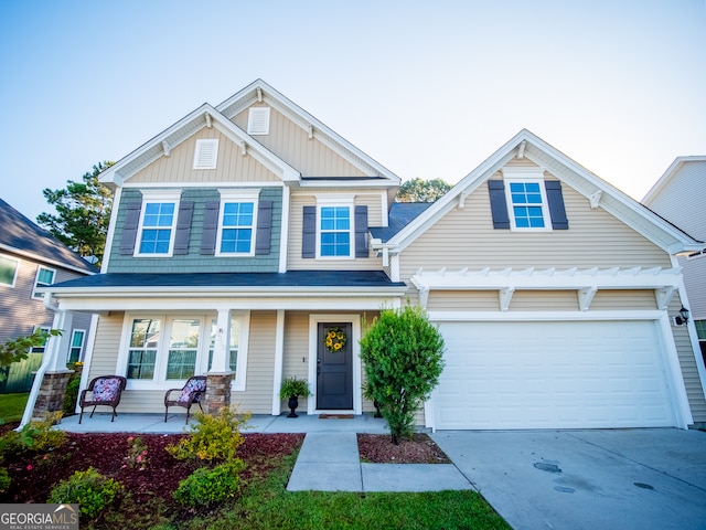 craftsman-style house with a porch