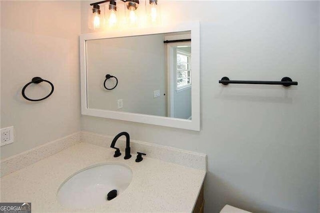 bathroom featuring vanity